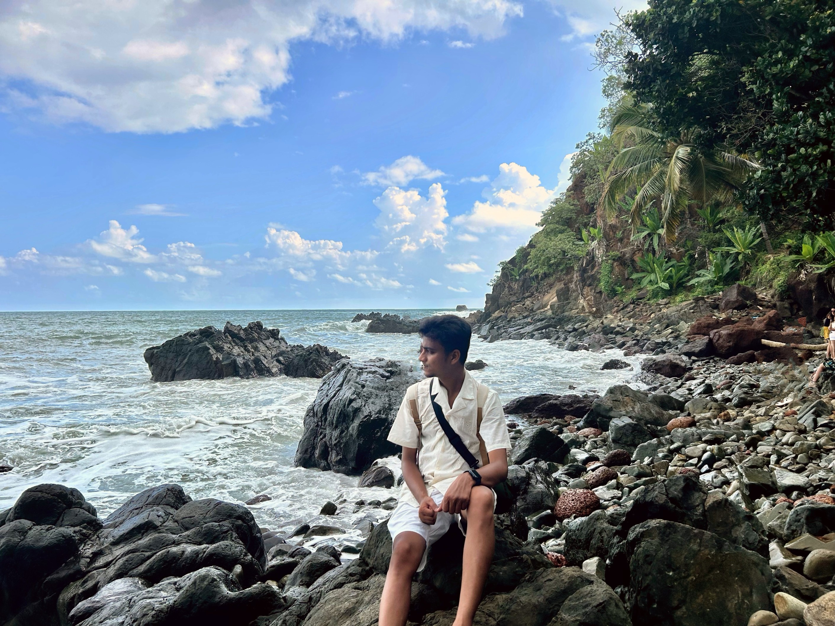 Prabhat at the beach